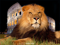 Compositing Leone Colosseo