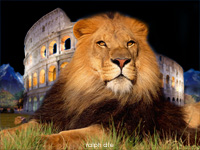 Compositing Leone Colosseo