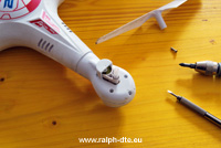 Modifica ingranaggi trasmissione drone